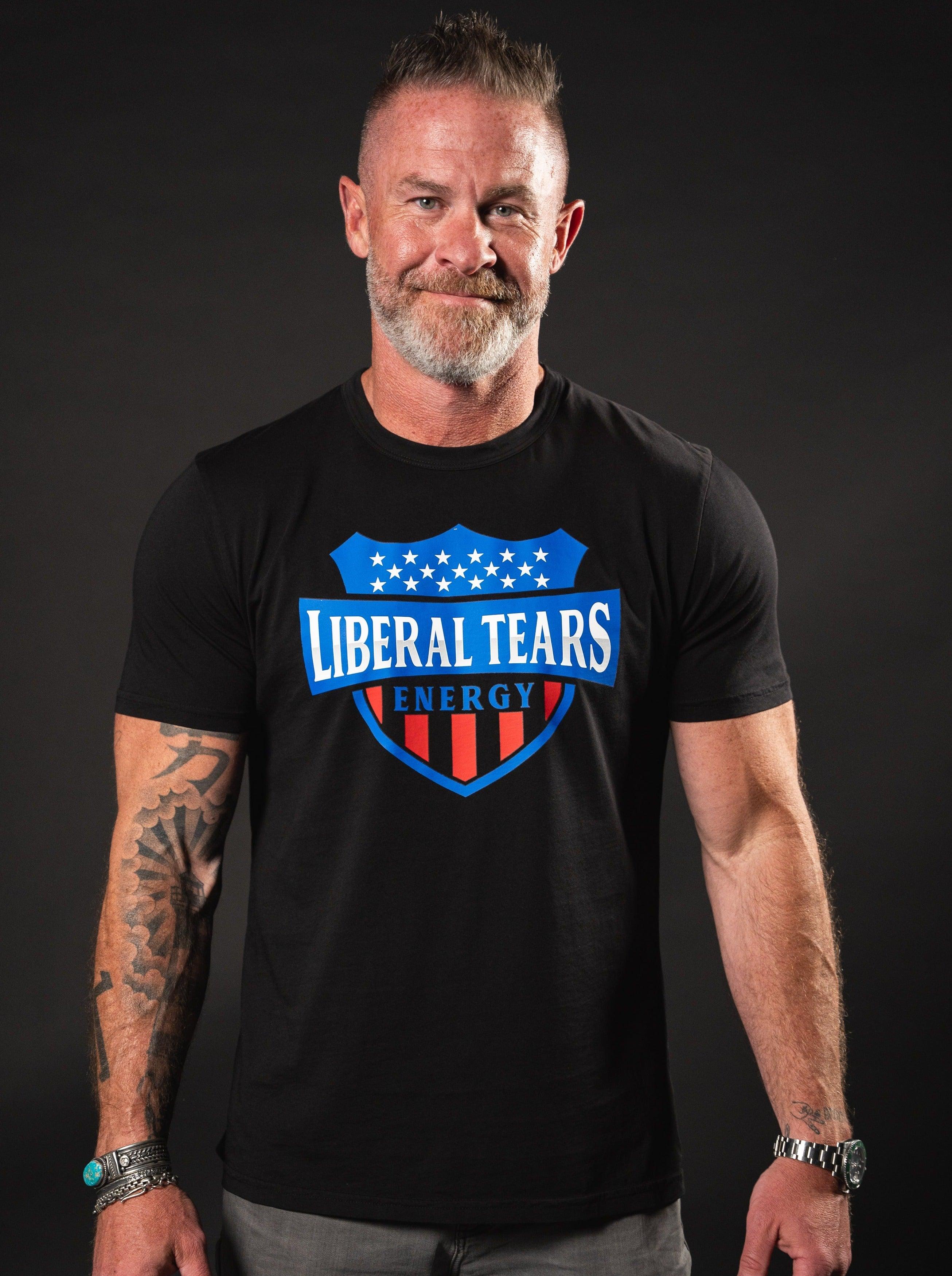 Liberal Tears T-shirt - Shield Black - Liberal Tears Energy